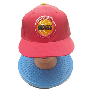 Houston‎ Rockets New Era Hardwood Classics Red Fitted Hat Size 7 - 1/8 (52 cm)